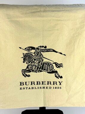 Vintage Burberry Prorsum Drawstring Dust Bag - Cream Cotton Large